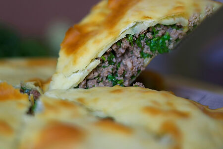 Пирог с говядиной 