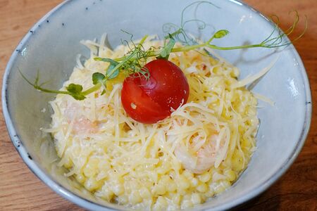 Паста Птитим с креветкой