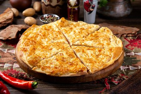 Открытое хачапури с сыром