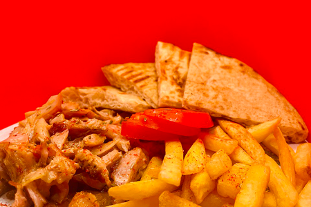 Гиро на тарелке классик