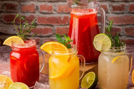 Домашние лимонады собственного приготовления 