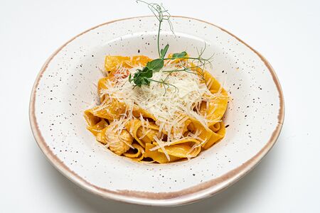 Паппарделле Том ям с курицей и креветками