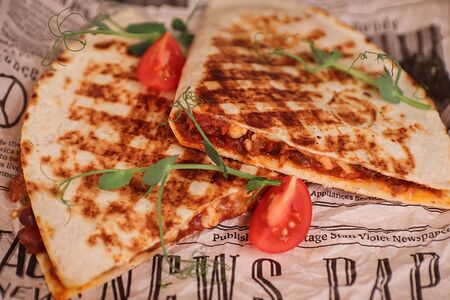 Кесадилья с говядиной