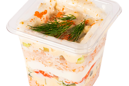 Трайфл с крабом