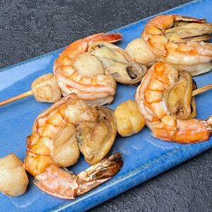 Морепродукты на гриле 