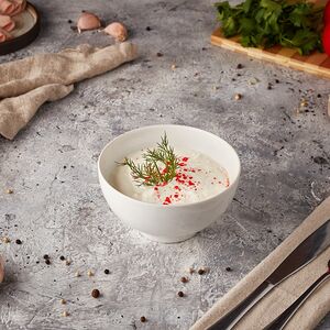 Окрошка с колбасой 