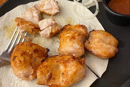 Шашлык из курицы в лаваше