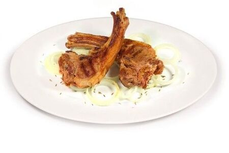 Шашлык из бараньей корейки