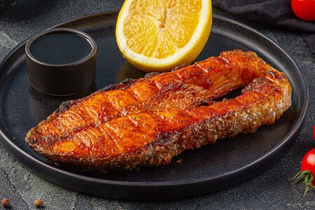 Семга на углях