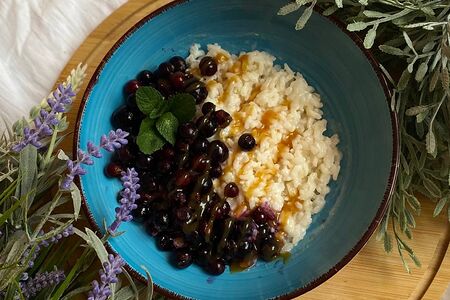 Каша рисовая Черная смородина и мед