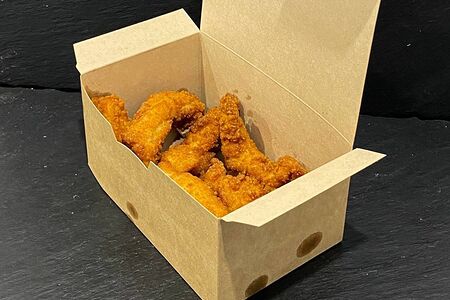 Куриные стрипсы и чесночно-сметанный соус