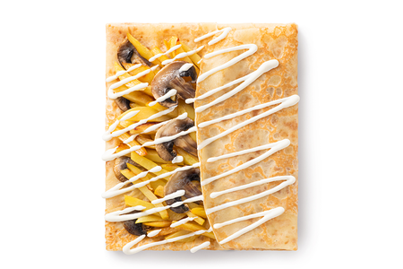 Блин картофель с грибами