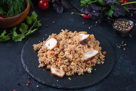 Рис с курицей