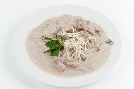 Фрикасе с курицей и грибами