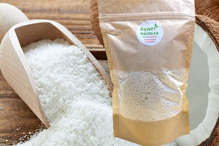 Кокосовая стружка обезжиренная Будет польза