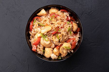 Тяхан с курицей