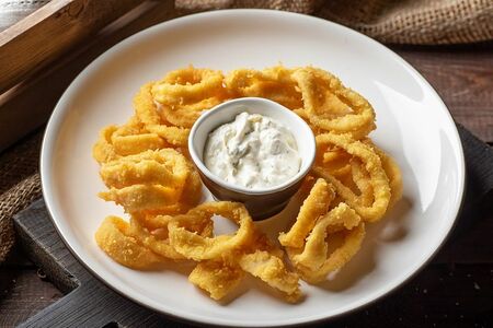 Кольца кальмаров фри