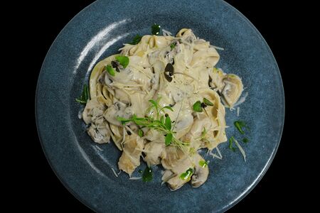 Феттуччине с грибами