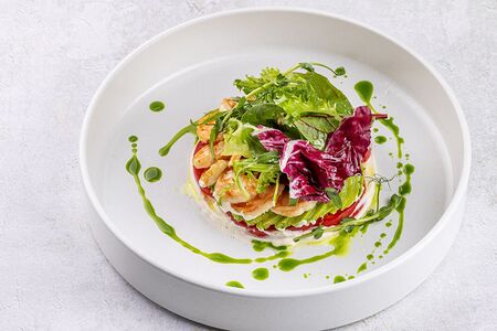 Салат с креветками