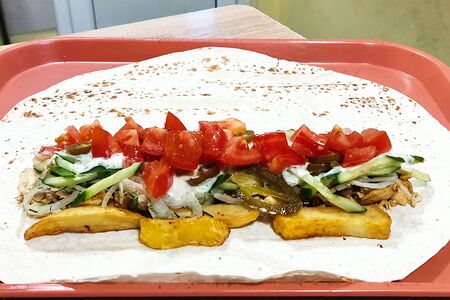 Двойная шаверма в лаваше