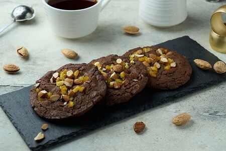 Кукис шоколадные с миндалем и апельсином