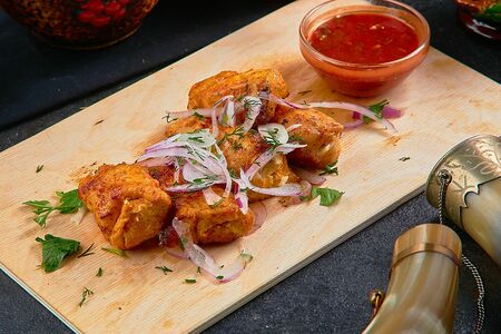 Шашлык из филе бедра курицы