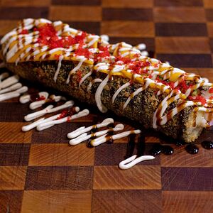 Хот-дог ролл с креветкой