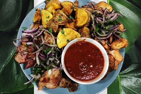 Шашлык из cвинoй шеи