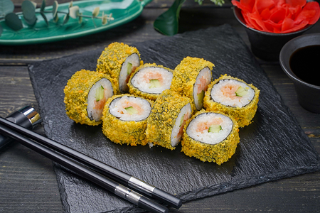 Ролл Сяке темпура