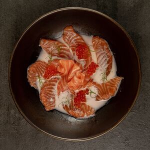 Севиче из лосося с тигриным молоком