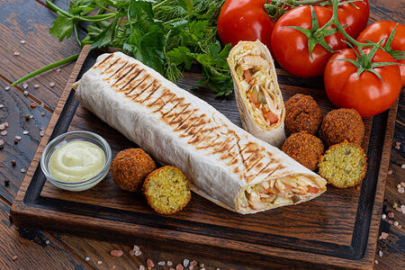 Вегетарианская шаурма с фалафелем XL