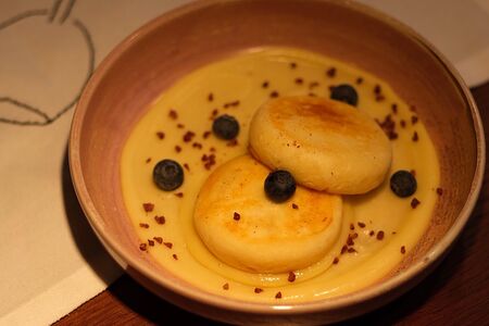 Сырники с лимонным курдом