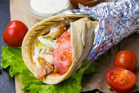 Шаурма Греческая с курицей