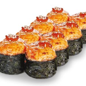 Запеченный мини-ролл с креветкой