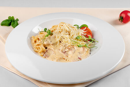 Паста Карбонара с беконом