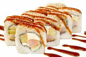 Ролл с яблоком 8 шт