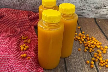 Морс облепиховый собственного приготовления