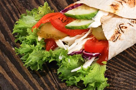 Вегетарианская шаурма в лаваше