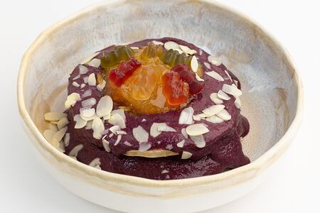 Панкейки с черничным йогуртом