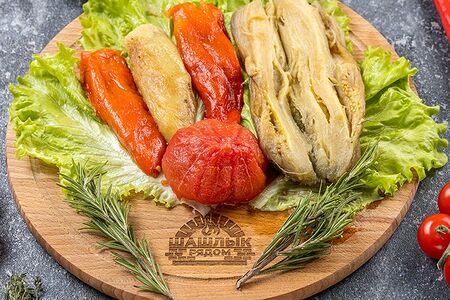 Запечённые овощи на мангале