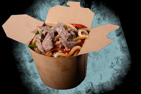 Удон с телятиной