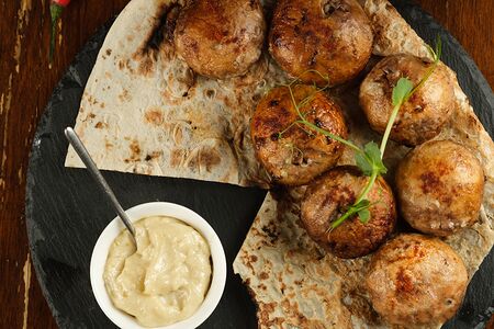 Шашлык из шампиньонов