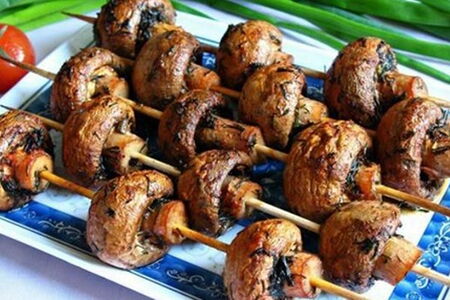 Шашлык из шампиньонов