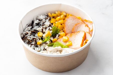 Боул с копченой индейкой 