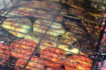 Овощи на мангале