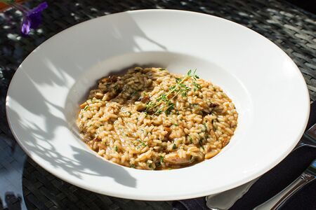 Ризотто с белыми грибами