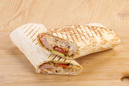 Шаурма с ветчиной и сыром