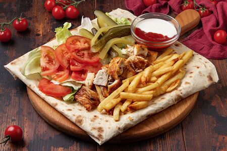 Бурум открытый с курицей