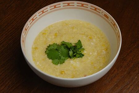 Кукурузный суп с крабом