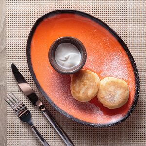 Сырники со сметаной